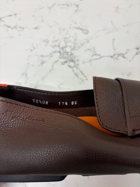 Santoni Kacy Brown Leather Driver